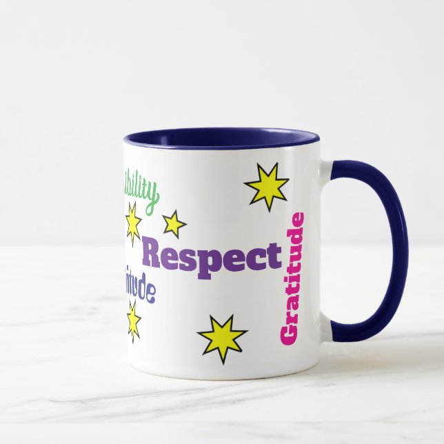 Gratitude Responsibility 11oz Mug by Zazz_it (Right)