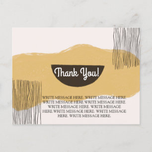 Gratitude Simple Thank you card Custom Message.