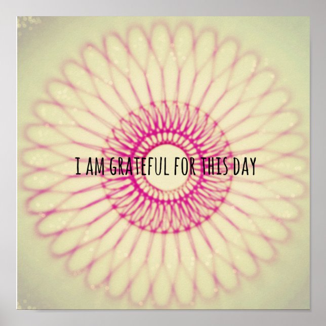 Gratitude Square Poster (Front)