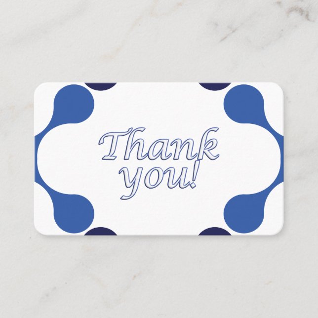 Gratitude Thank You Card - 3.54 x 2.165 (Front)