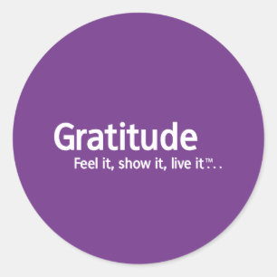 Gratitude - Thought Shapers™ Classic Round Sticker