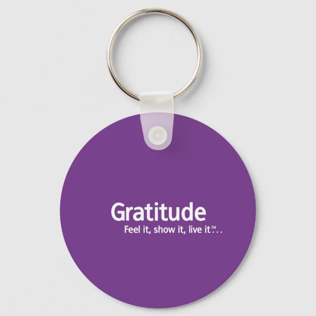 Gratitude - Thought Shapers™ Keychain (Front)