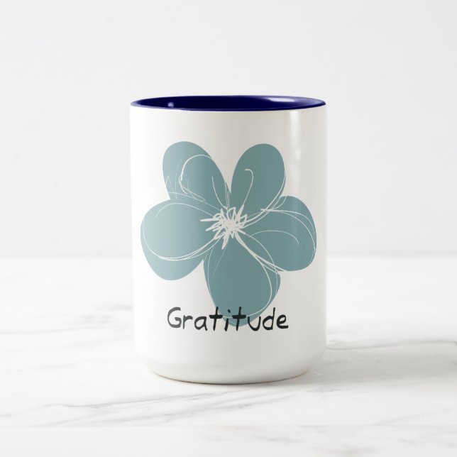 Gratitude Two-Tone Coffee Mug (Center)