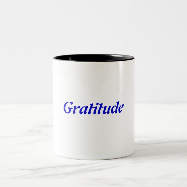 Gratitude Two-Tone Coffee Mug (Center)