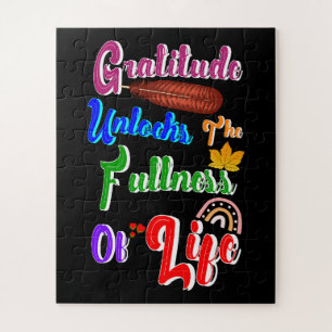 Gratitude Unlocks The Fullness Of Life Jigsaw Puzzle