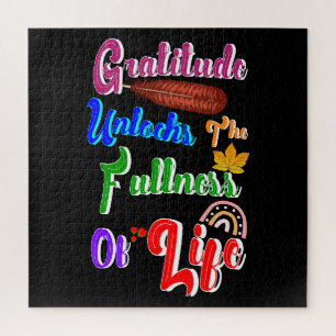 Gratitude Unlocks The Fullness Of Life Jigsaw Puzzle
