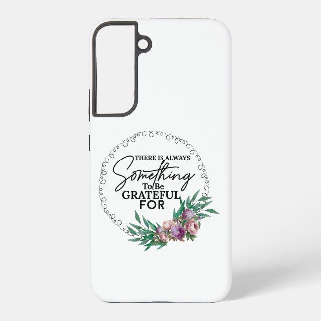 Gratitude Vibes White Samsung Galaxy S22+ Case (Back)