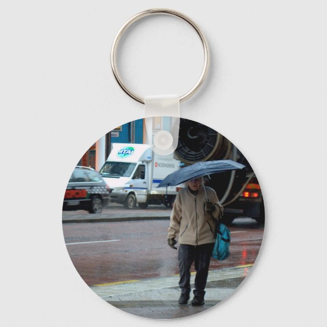 Grått och trist keychain (Front)