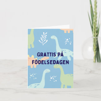 Grattis på födelsedagen, Swedish birthday  Card