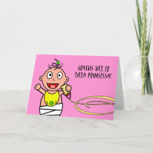 Grattis till er Lilla Prinsessa, Baby Congrats Card