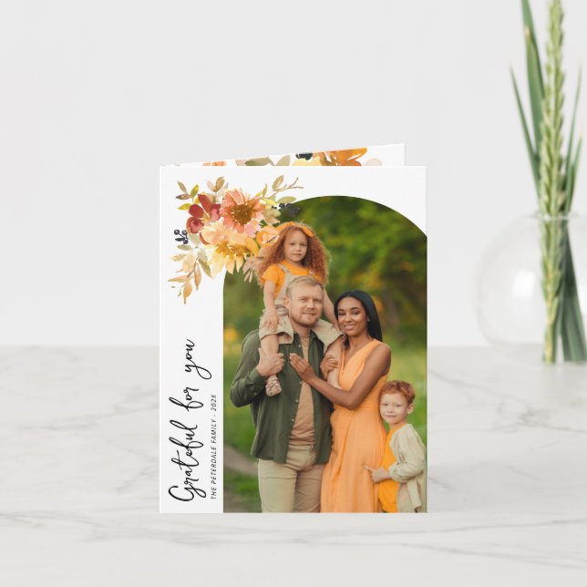 Gratuit, carte de voeux bon thanksgiving (Devant)