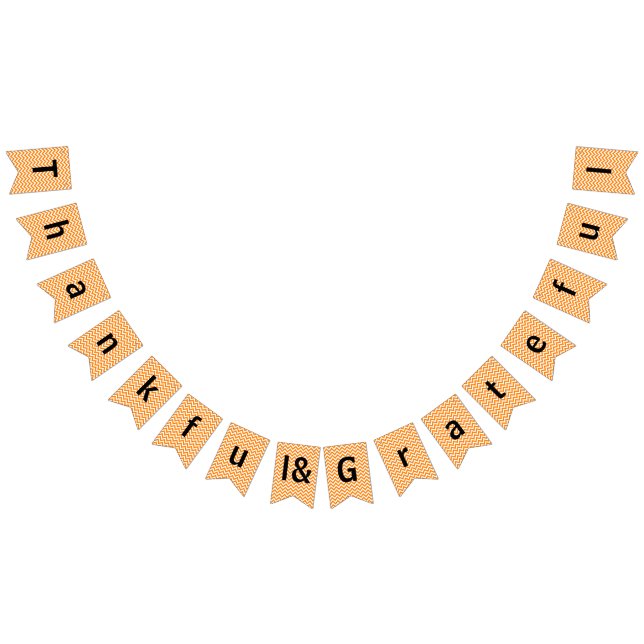 Gratuit & Grateful Orange Chevron - Drapeaux de Bu (Tout)