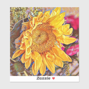 Gratuit Tournesol Coloré Art Grand Sticker
