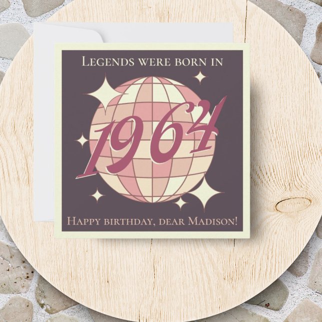 Gratulation card  Vintage 1964 60th birthday  (Creator Uploaded)