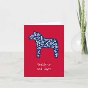 Gratulerer med dagen, Norwegian birthday  Card