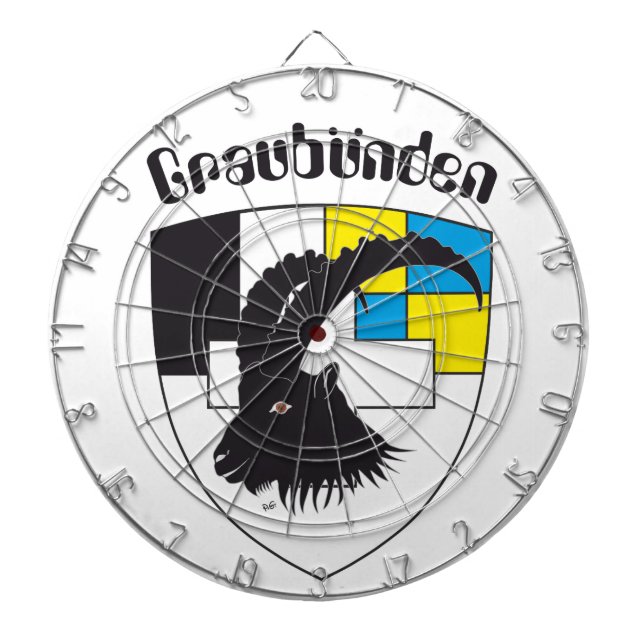 Graubünden Switzerland Dartdisk Dartboard (Front)
