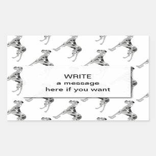 Grautiger Doggensilhouette Sticker