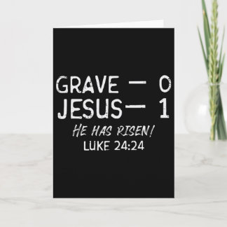 Grave 0 Jesus 1 He Has Risen Jesus Religious Easte Card