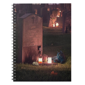 Grave Cat | A Gothic Cemetery | Spiral Notebook