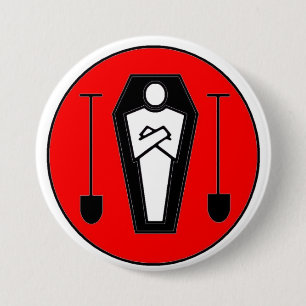 Grave Digger 3 Inch Round Button