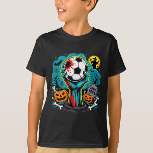 Grave Goals Zombie Soccer Halloween For Soccer Pla T-Shirt