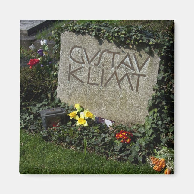 Grave Of Gustav Klimt Magnet (Front)