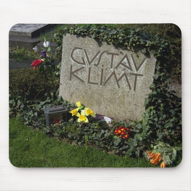 Grave Of Gustav Klimt Mouse Pad (Front)