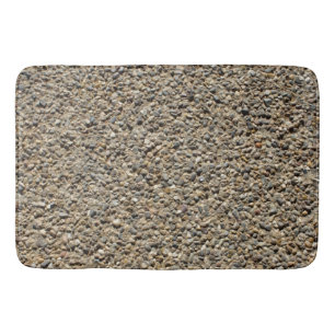 Gravel and Sand Realistic Texture Rock Photography Bath Mat
