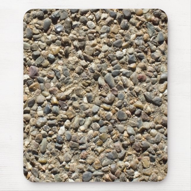 Gravel and Sand Realistic Texture Rock Photography Mouse Pad (Front)