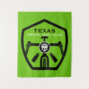 Gravel Bike Club Rider Tapestry