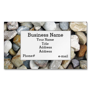 Gravel Design Magnetic Business Card