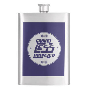 Gravel Less Travelled Hip Flask
