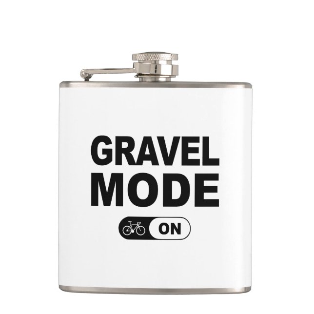 Gravel Mode On Hip Flask (Front)