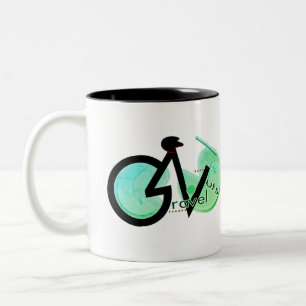 Gravel Nuts  Two-Tone Coffee Mug