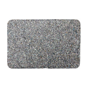 Gravel rocks pattern bath mat