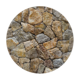 Gravel Stone Wall: Decorative Design Cutting Board