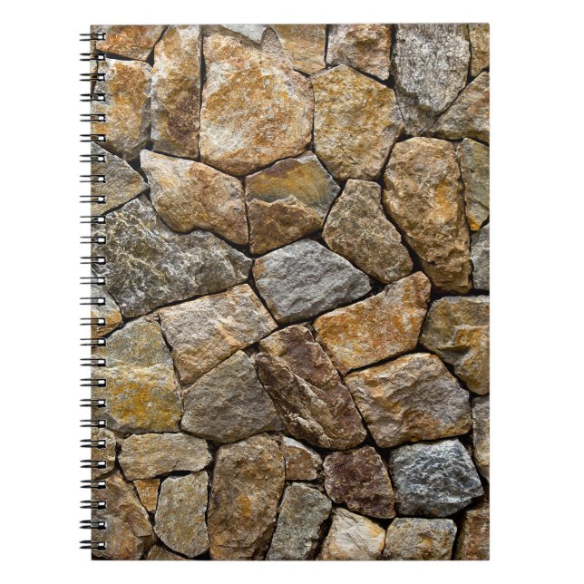 Gravel Stone Wall: Decorative Design Notebook (Front)