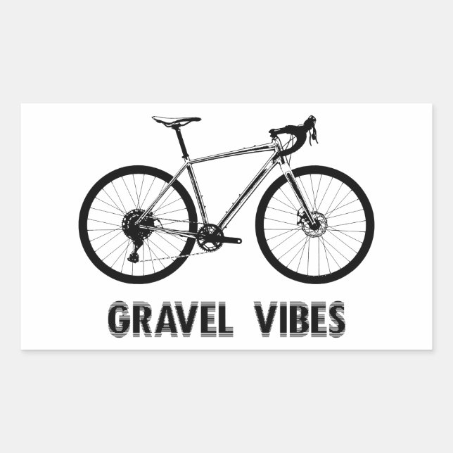Gravel Vibes Cycling Sticker (Front)