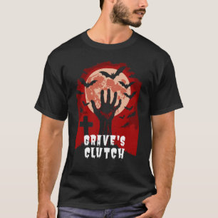 Grave's Clutch Halloween Horror Design T-Shirt