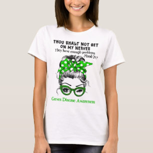 Graves Disease Awareness Ribbon Support Gifts T-Shirt