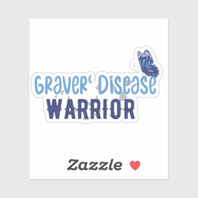 Grave's Disease Warrior Butterflies (Sheet)