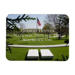 Gravesite, President Herbert and Lou Hoover, Iowa Magnet