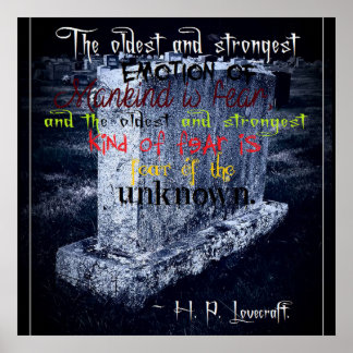Gravestone Halloween 24" x 24" Poster papier mat