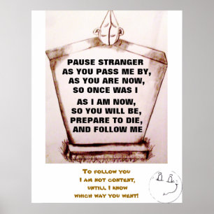 GRAVESTONE, PAUSE STRANGER JOINTE poster