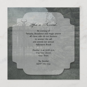 Graveyard at Dusk Halloween Party Invitation