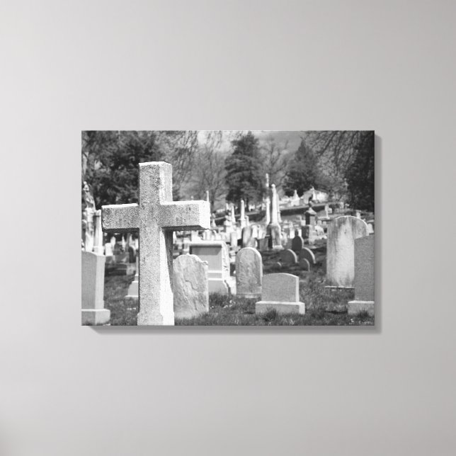 graveyard canvas print (Front)