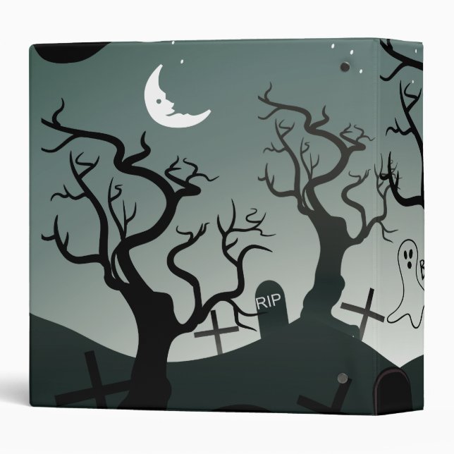 Graveyard Cemetery Custom Avery Binder (Back/Spine)