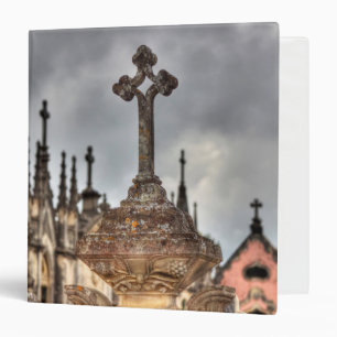 Graveyard cross close-up, Portugal Binder