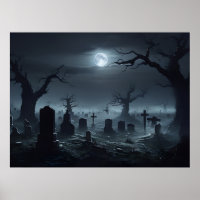 Graveyard Dusk - Poster du cimetière
