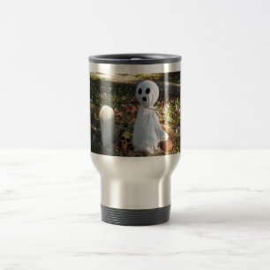 Graveyard, Ghost & Pumpkin Travel Mug